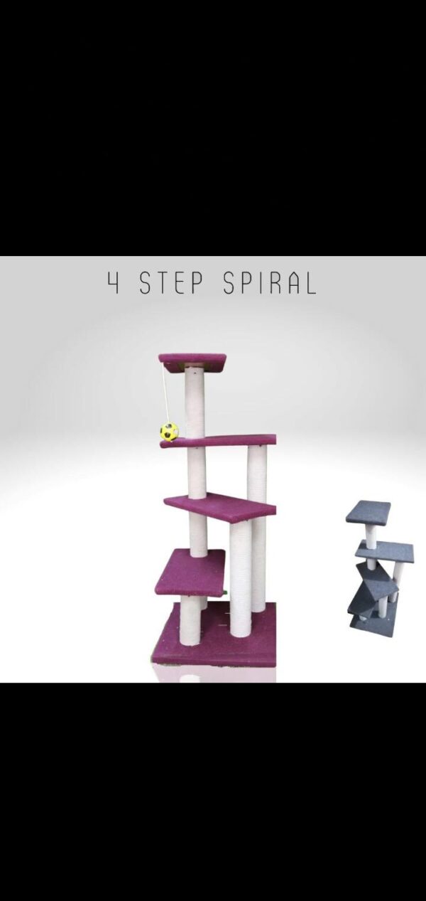 SCRATCH POST TREE 4 STEPS