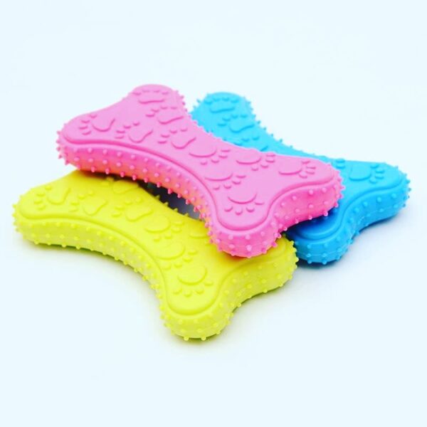 RUBBER CHEWING TOY BONE SHAPE