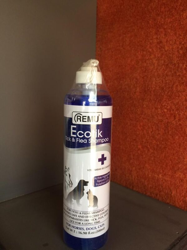 Remu Ecotik shampoo for ticks and fleas