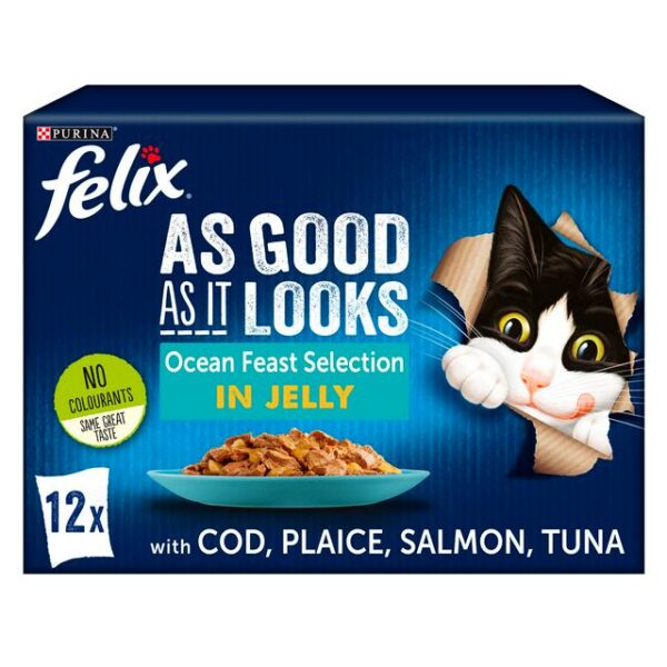 FELIX JELLY FOOD OCEAN FEASTS 24 pouch